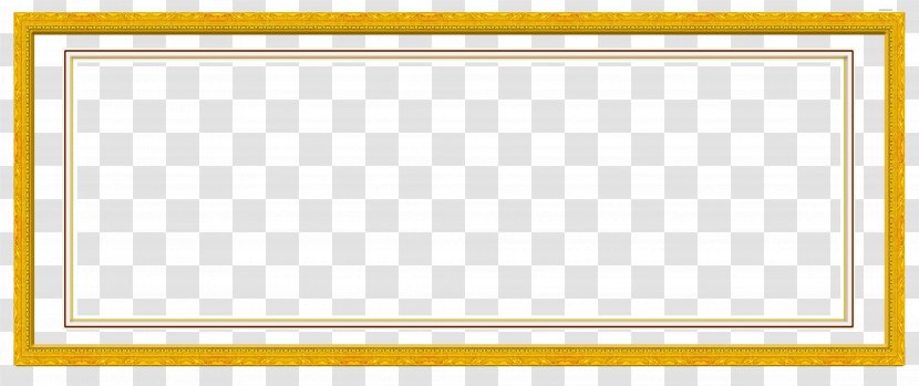 Picture Frame Yellow Pattern - Point - Gold Transparent PNG