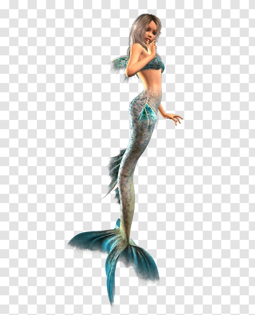 Mermaid Ariel Rusalka - Fashion Model Transparent PNG