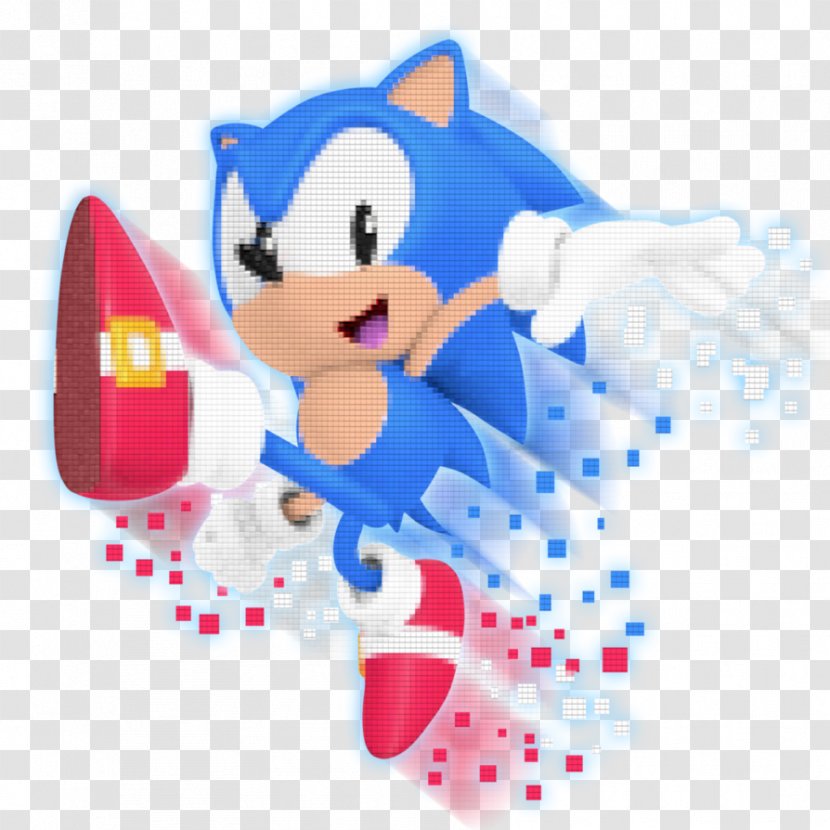 Sonic The Hedgehog 2 Mania & Knuckles Tails - Blue - Generations Sprites Transparent PNG