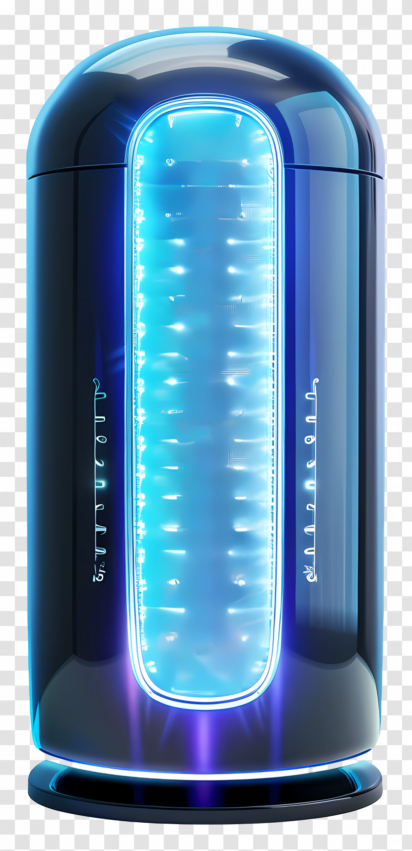 Air Purifier - Futuristic Blue Device Transparent PNG