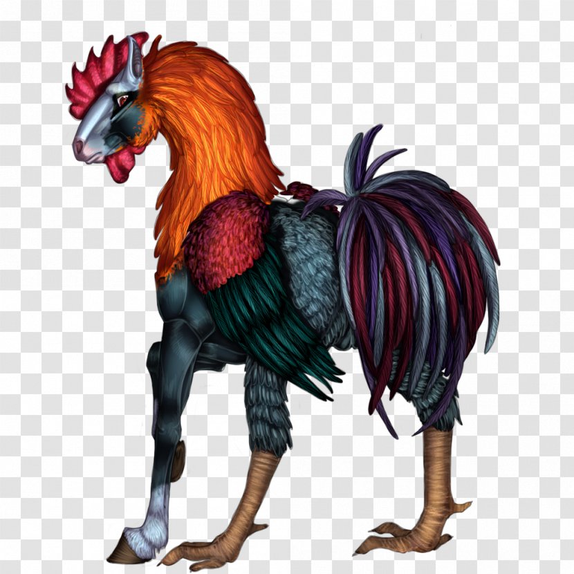 Rooster Chicken Pony Hippalectryon Horse - Tail - Thunderbird Mythology Transparent PNG
