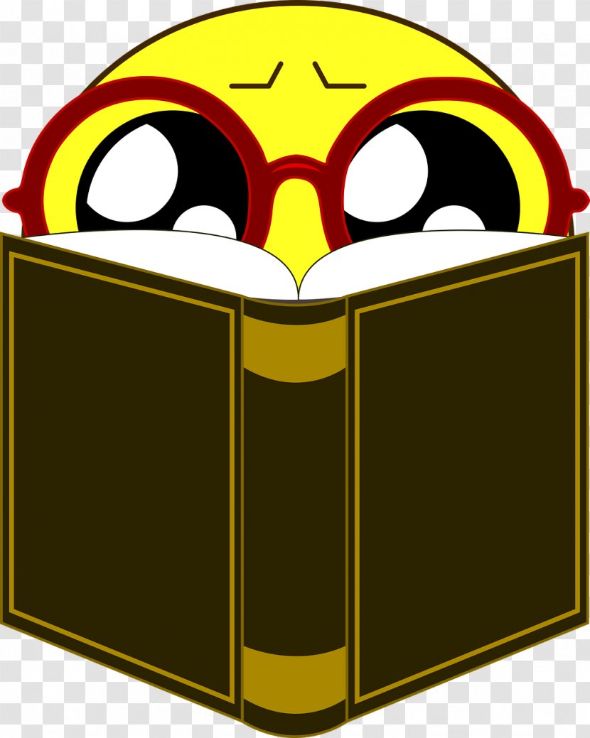 Smiley Book Reading Emoticon Clip Art Transparent PNG