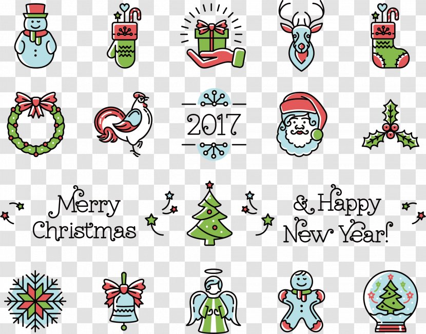 Chinese New Year Christmas Symbol - Years Day - Vector Santa Claus Transparent PNG
