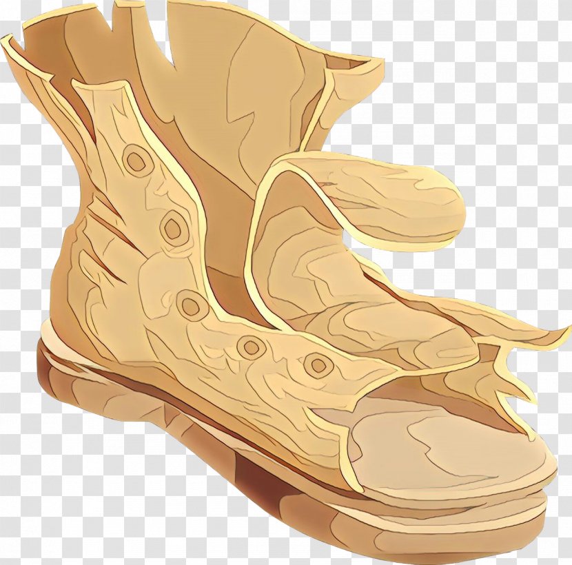 Footwear Shoe Beige Tan Boot Transparent PNG