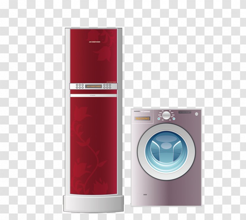 Washing Machine Home Appliance Refrigerator - Refrigerator, Transparent PNG