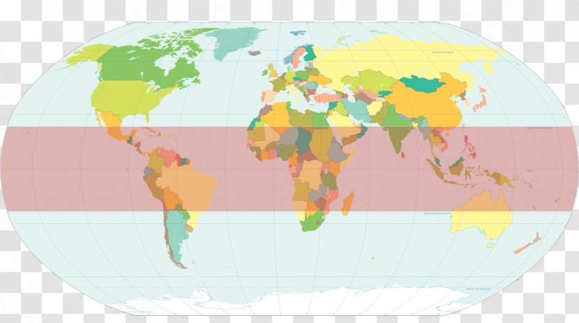 Subtropics Earth Geographical Zone Tropic Of Cancer - Latitude Transparent PNG