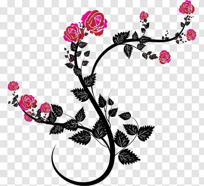 Rose Drawing Flower Clip Art - Flora - Flourish Transparent PNG