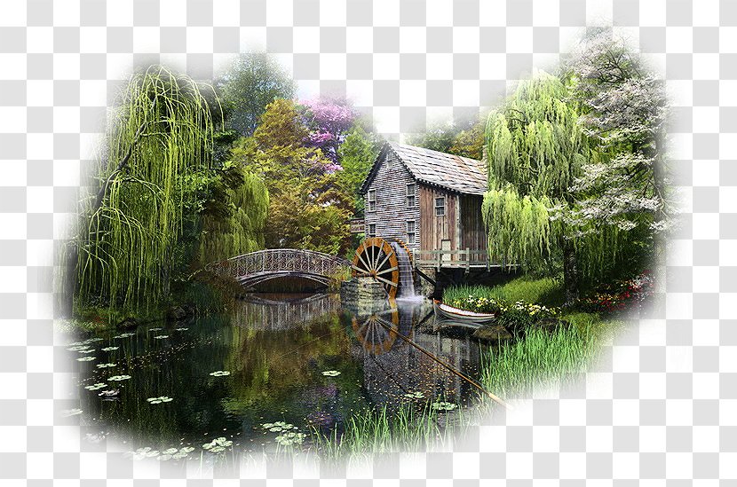 Harper's Mill Watermill Windmill Gristmill - Water Transparent PNG
