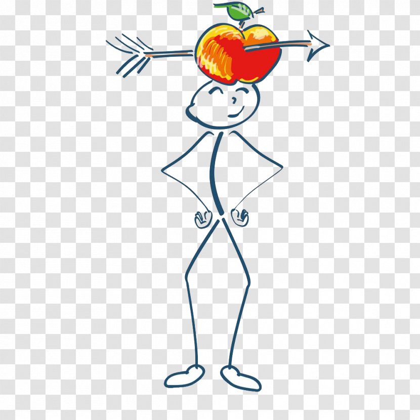 Stick Figure Stock Photography Footage Royalty-free - Cartoon - Head Of Apple's Villain HD Buckle Material Transparent PNG