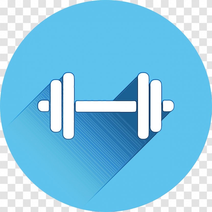 Blue Weights Dumbbell Turquoise Exercise Equipment - Barbell - Logo Transparent PNG