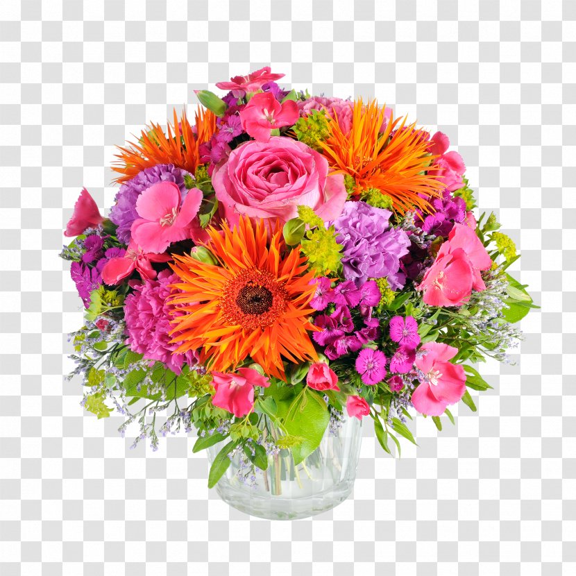 Flower Bouquet Blume Delivery Cut Flowers - Gerbera Transparent PNG