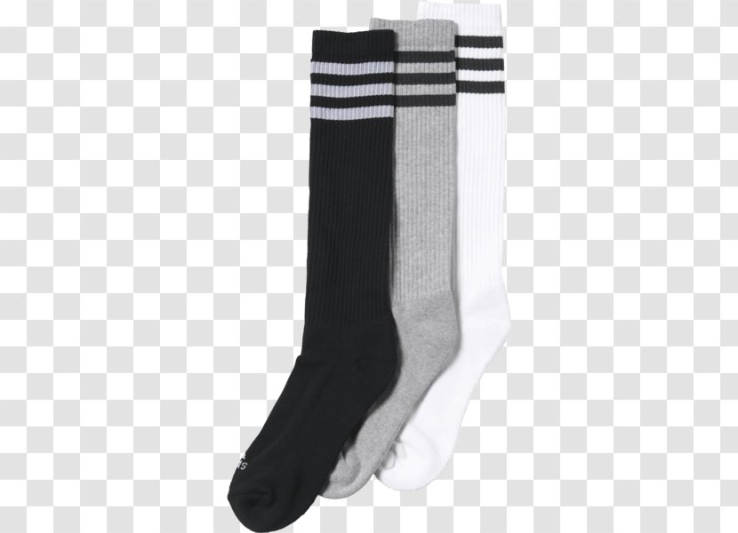 T-shirt Adidas 3-Stripes Knee Socks 3 Pairs Three Stripes - Black Transparent PNG