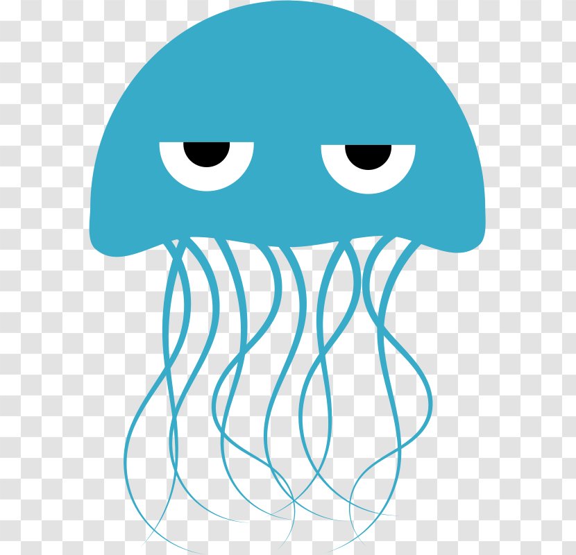 Jellyfish Cartoon Clip Art - Jaw - Ocean Cliparts Transparent PNG