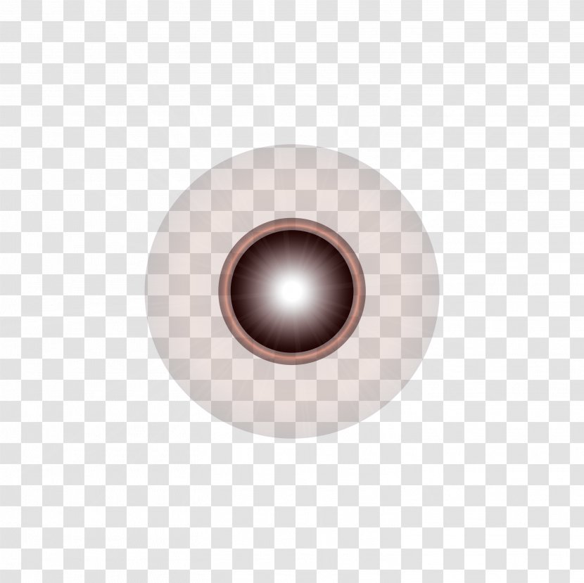 Eye Circle Close-up Pattern - Yellow Faint Light Halo Transparent PNG