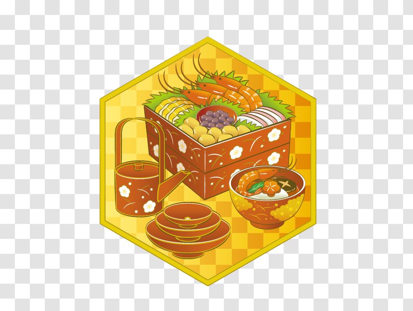 Bento Osechi Japanese Cuisine - Dish - Cartoon Lunch Model Transparent PNG