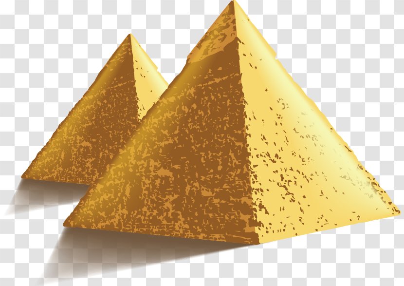 Egyptian Pyramids Pyramid Of Khafre - Yellow - Jinshan,pyramid Transparent PNG
