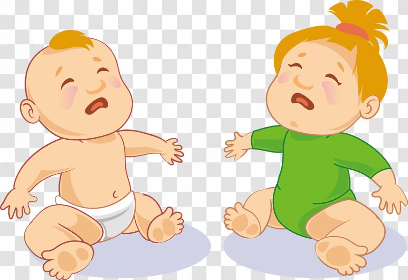 Infant Crying Clip Art - Cartoon - Little Baby Vector Transparent PNG