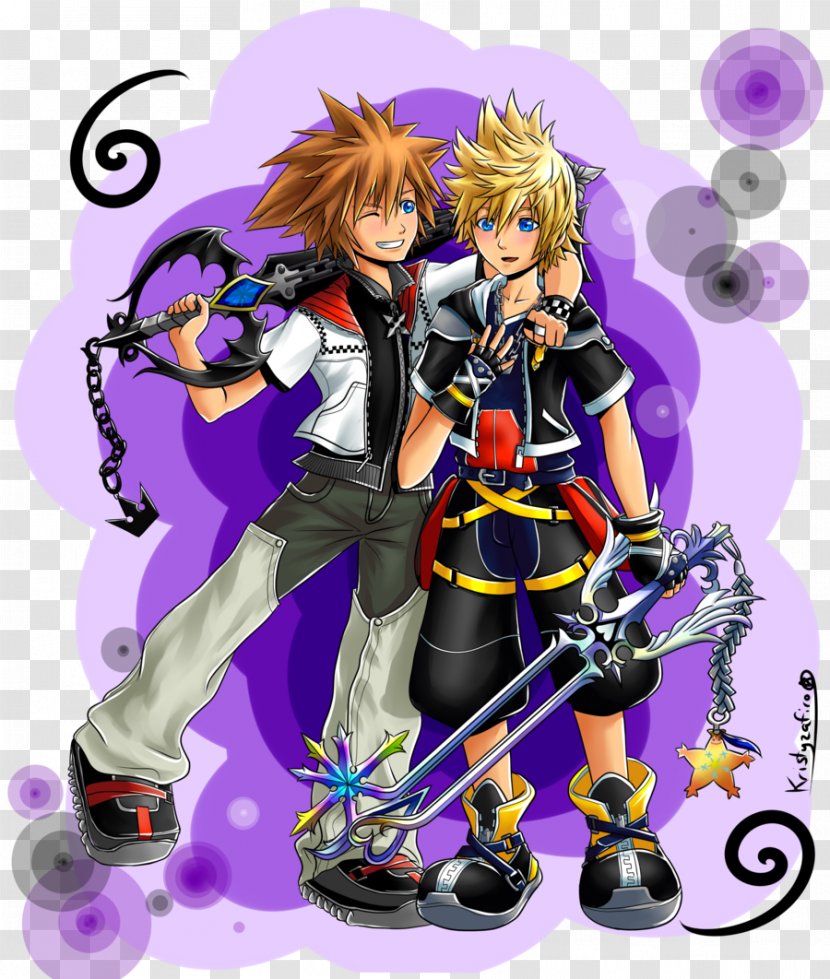 Kingdom Hearts II χ Roxas Sora Aqua - Cartoon - Hopeless Fountain Transparent PNG