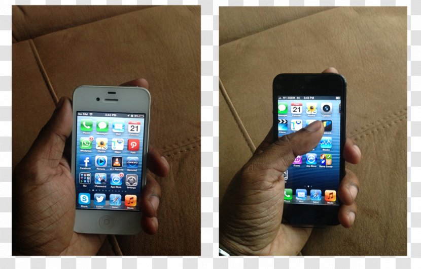 Smartphone IPhone 4S Feature Phone 5s - Navigation Bar Transparent PNG