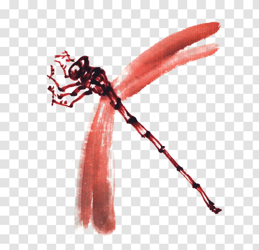 Insect Dragonfly Red - Decorative Pattern,insect Transparent PNG