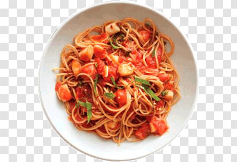 Spaghetti Alla Puttanesca Pasta Al Pomodoro Marinara Sauce Taglierini - Carbonara Transparent PNG