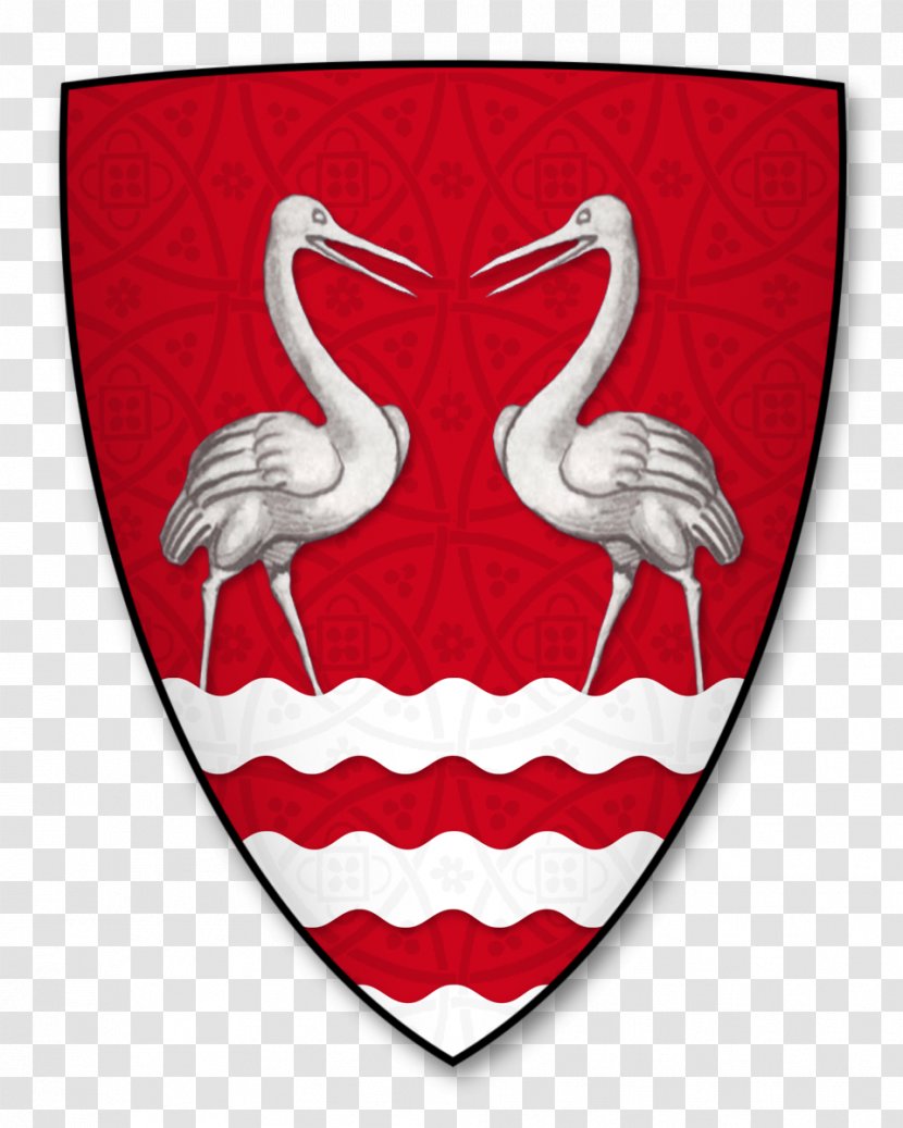 Aspilogia Vidame D’Amiens Long Island Roll Of Arms - Heart Transparent PNG