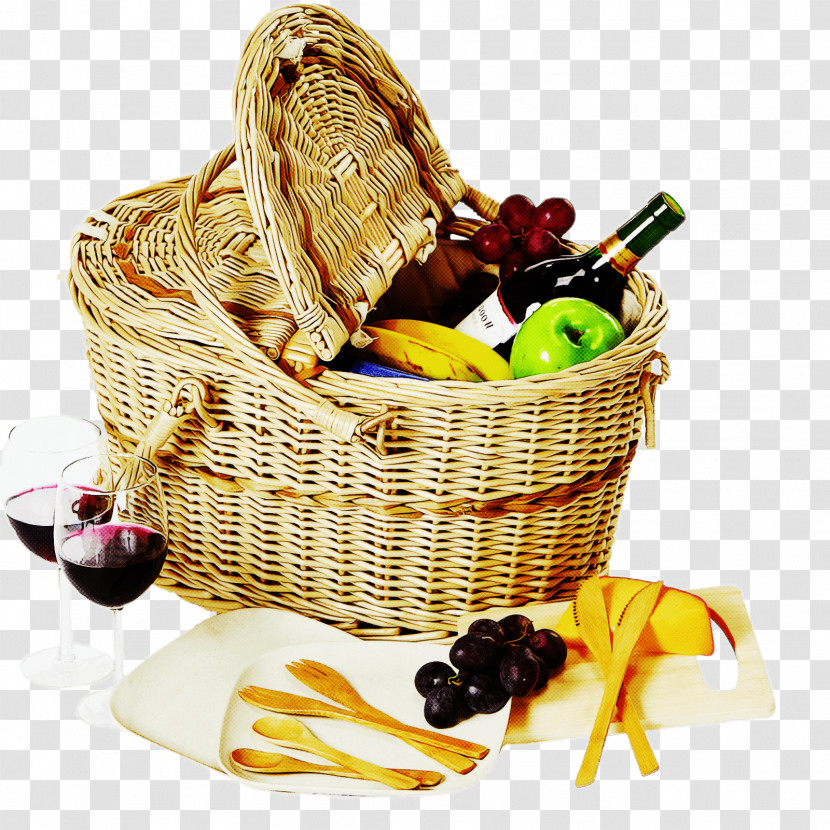 Picnic Basket Basket Wicker Storage Basket Hamper Transparent PNG