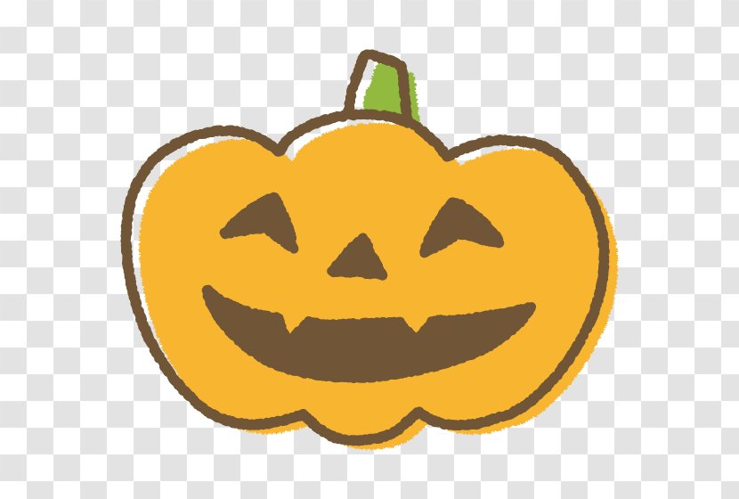 Jack-o'-lantern Halloween Pumpkin Obake Illustration - Yellow Transparent PNG
