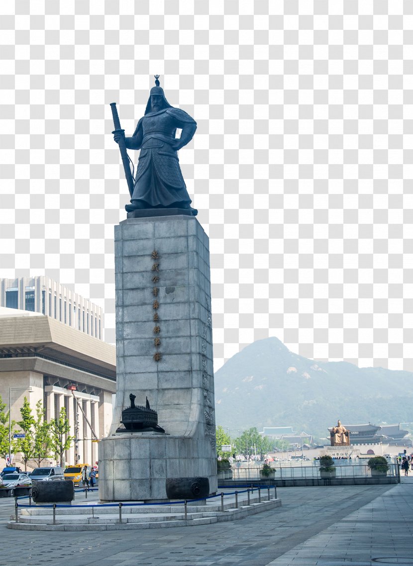 Bukhansan Gwanghwamun Plaza Blue House Statue - Memorial - Gate Square Sculpture Of Korea Photonics Transparent PNG