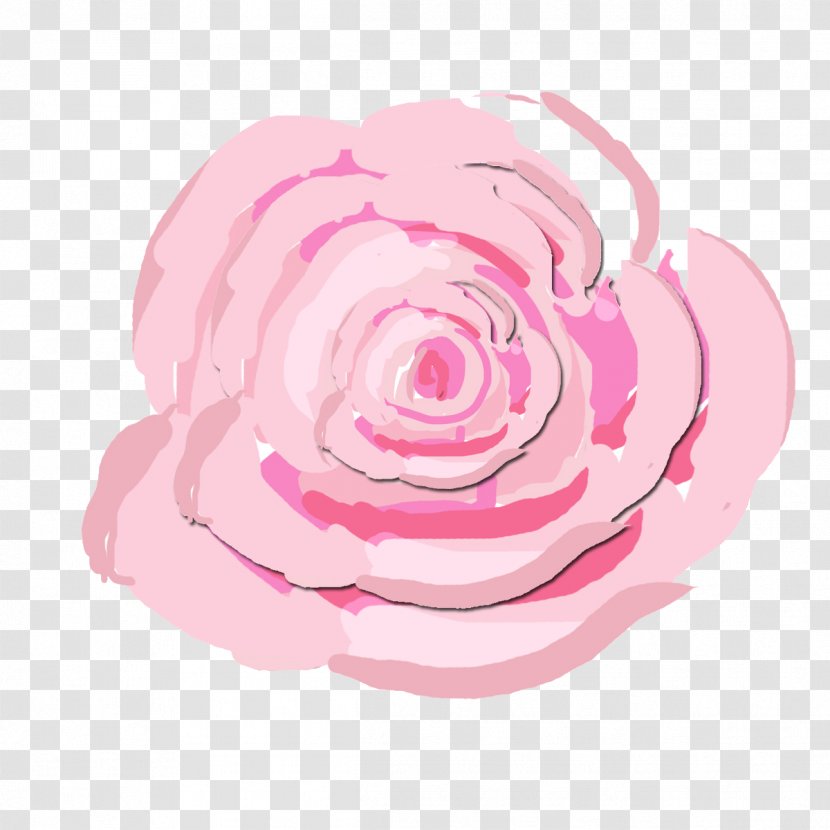 Centifolia Roses Shabby Chic Flower Pink - Floral Design - Watercolour Transparent PNG