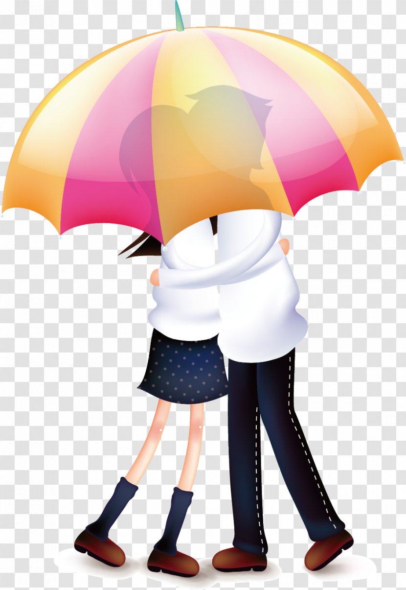 Umbrella Significant Other - Heart - Couple Under Transparent PNG
