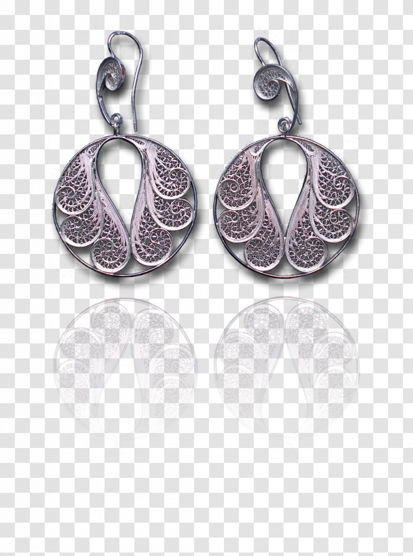 Locket Earring Body Jewellery Silver - Pendant Transparent PNG