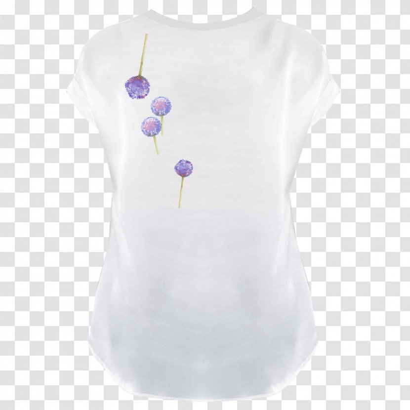 T-shirt Sleeve Neck Outerwear - T Shirt - Floating Dandelions Transparent PNG