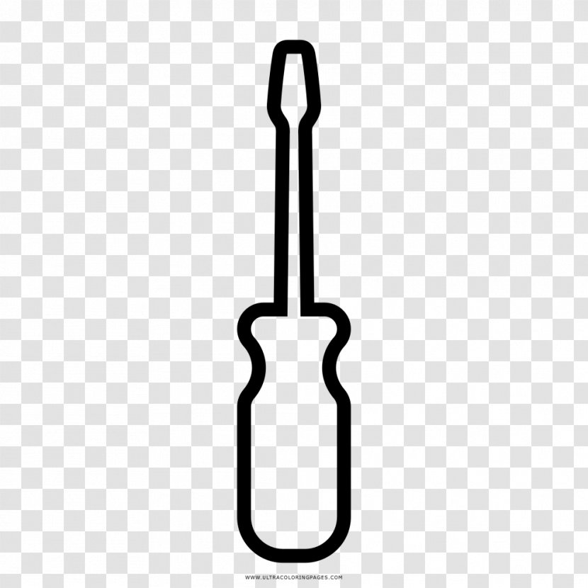 Drawing Coloring Book Screwdriver Ausmalbild Black And White Transparent PNG