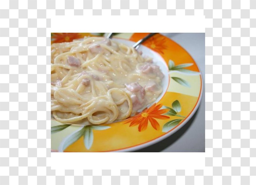 Spaghetti Carbonara Capellini Recipe Dish Transparent PNG