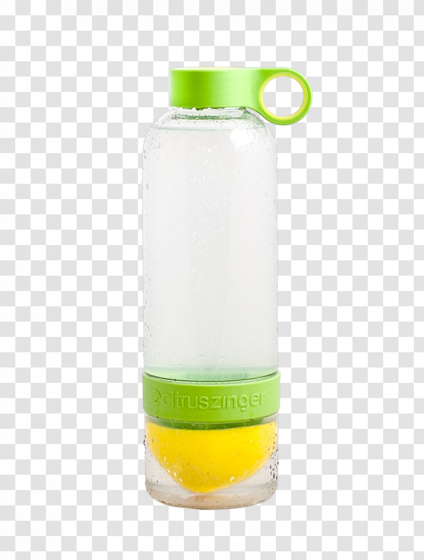 Water Bottles Plastic Bottle Canteen - Glass - Lemon Twist Transparent PNG