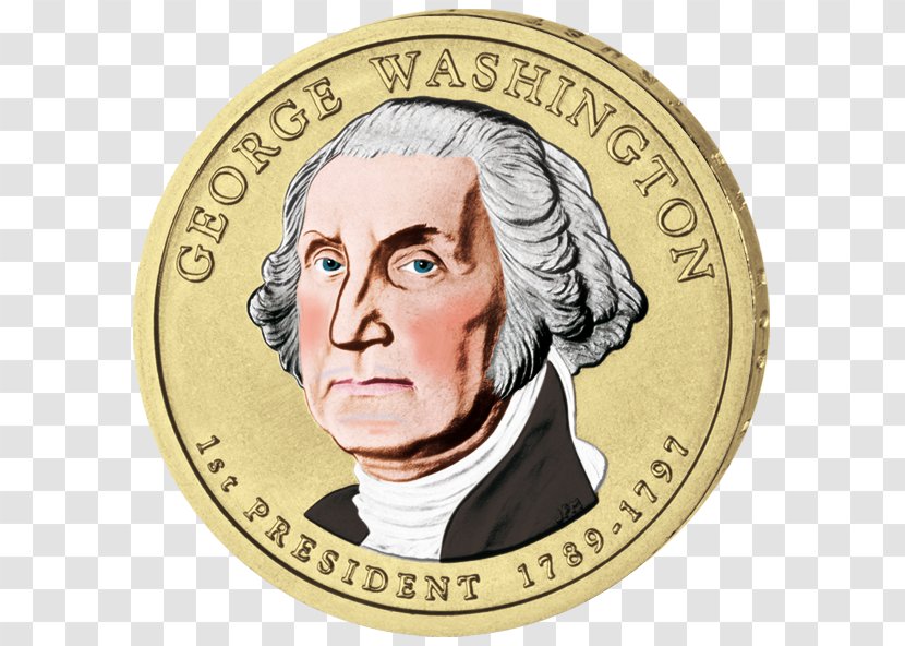 George Washington United States Dollar Coin Presidential $1 Program - Uncirculated Transparent PNG