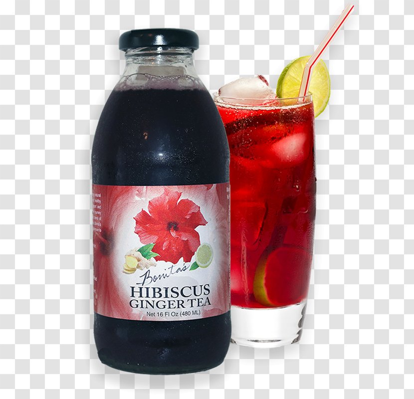 Non-alcoholic Drink Ginger Tea Hibiscus Tinto De Verano - Grenadine Transparent PNG