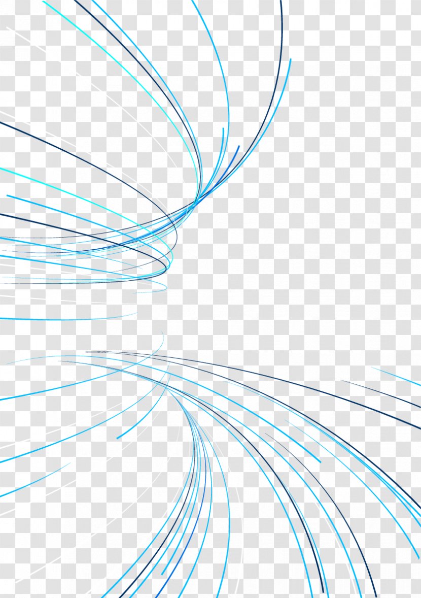 Blue Light Line - Wing - Vector Hand-drawn Science And Technology Transparent PNG