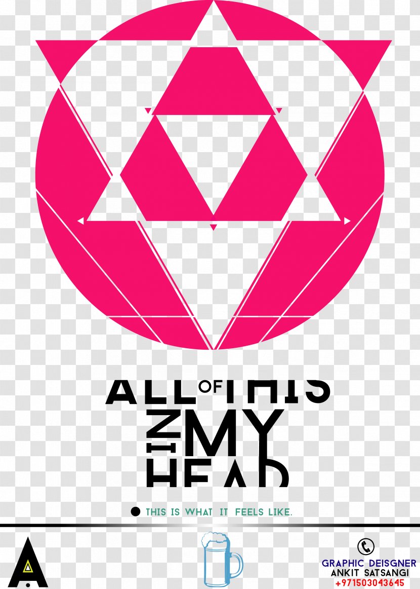 Logo Poster Demonoid Font - Pink - Design Transparent PNG