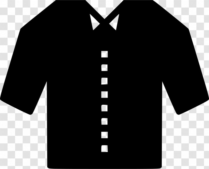 T-shirt - Collar - Black Transparent PNG