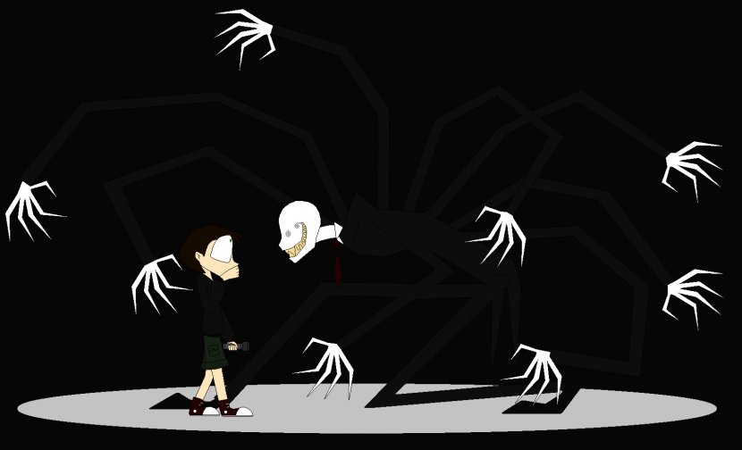 Slender: The Eight Pages Slenderman Apollo Creed Child - Monochrome - Slender Man Transparent PNG