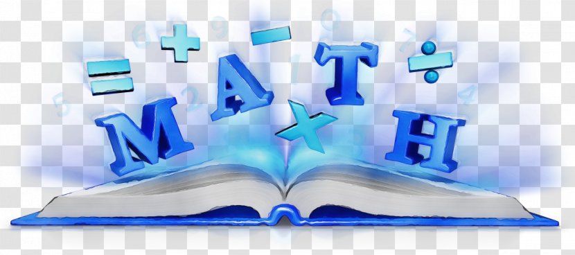 Book Watercolor - Textbook - Electric Blue Text Transparent PNG