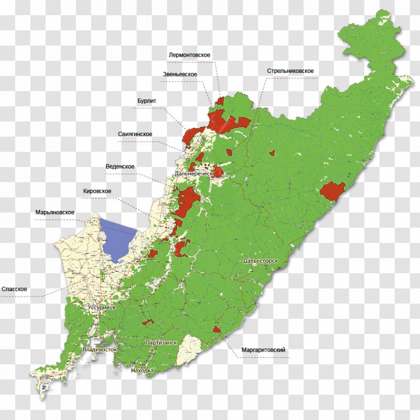 Water Resources Ecoregion Primorsky Partisans Tree Map - Product Physical Transparent PNG