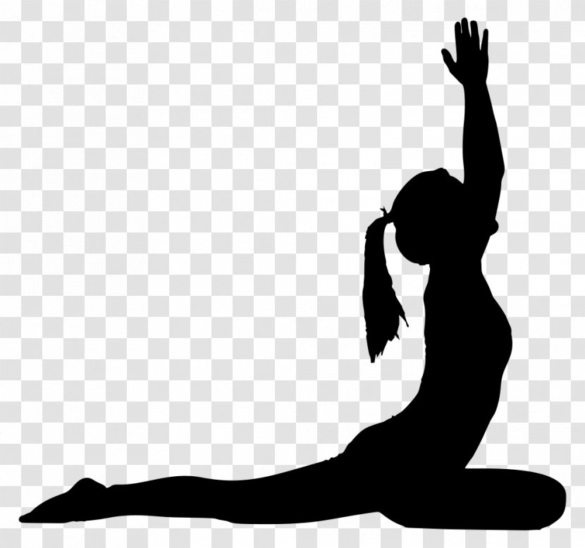 Yoga Silhouette Physical Fitness Exercise - Drawing Transparent PNG