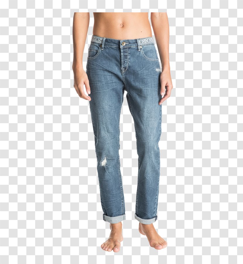 Boyfriend Jeans Pants Roxy Clothing - Denim - Silver Co. Transparent PNG