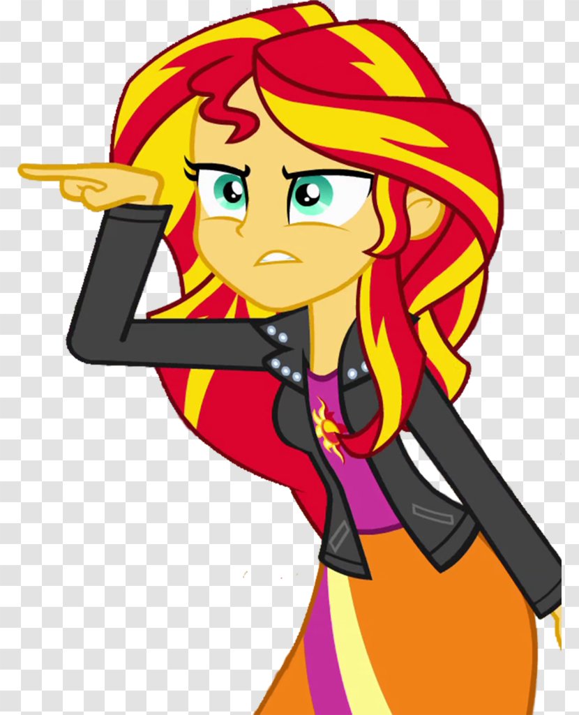 Sunset Shimmer Rainbow Dash Pinkie Pie Pony Rarity - Cartoon - My Little Transparent PNG