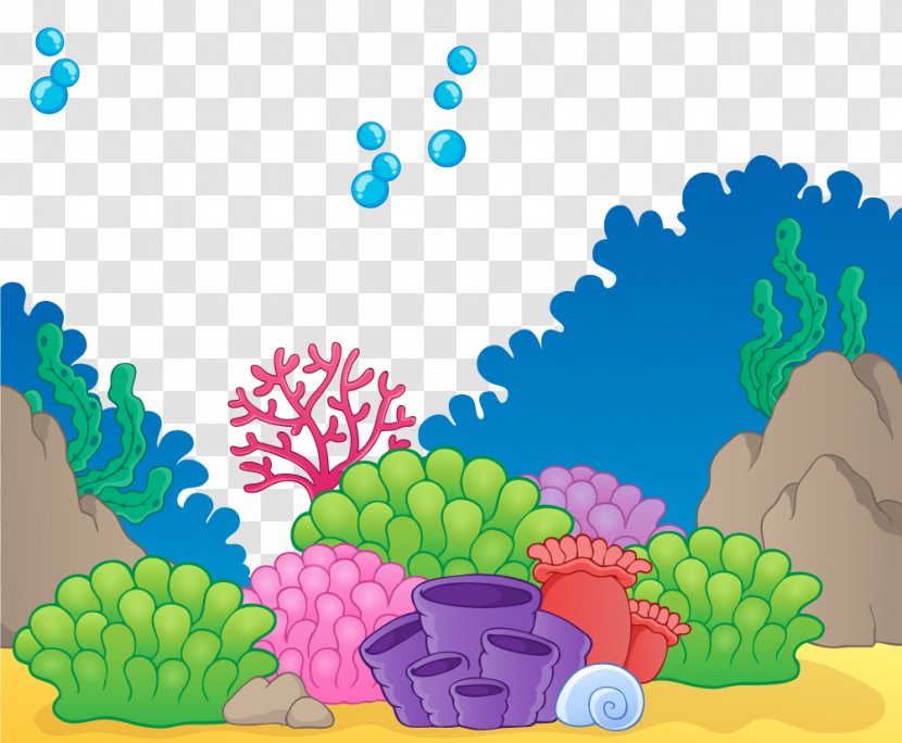 Cartoon Illustration - Drawing - Vector Sea Creatures Transparent PNG