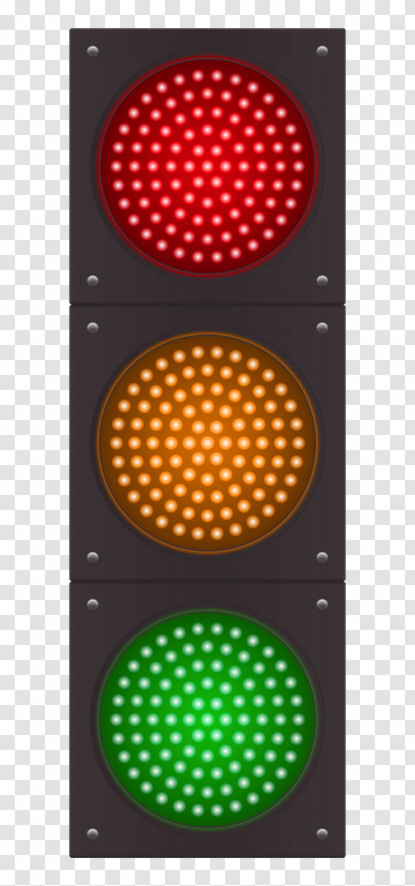 Traffic Light Light-emitting Diode - Orange - Vector Transparent PNG