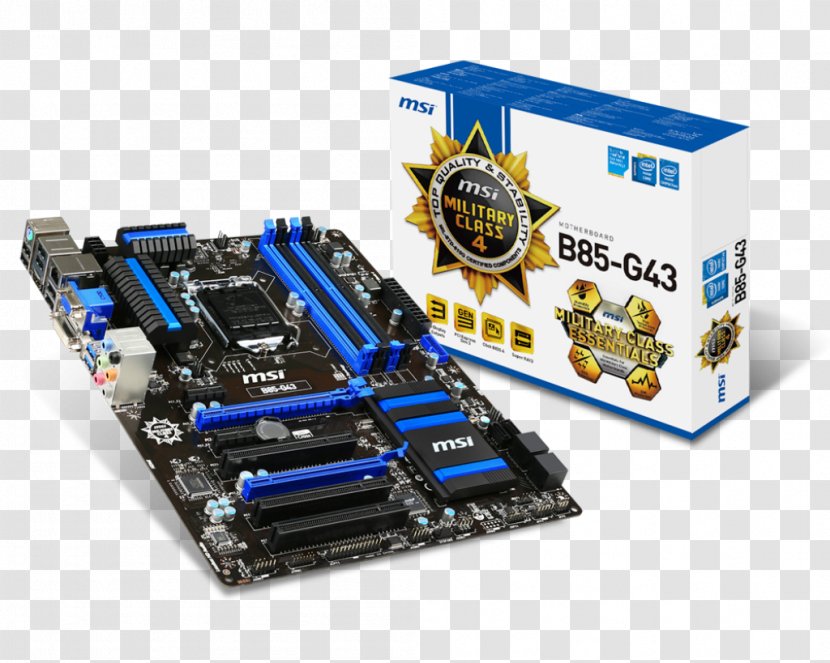 Intel LGA 1150 MSI Z87-G43 - Msi - MotherboardATXLGA1150 SocketZ87LGA1150 Socket Land Grid ArrayIntel Transparent PNG